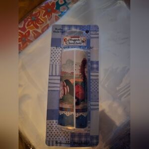 Blue and Red Wallpaper Border